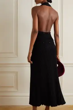 Christopher Esber Deconstruct Backless Halterneck Dress Black Size 6 for rent on The Volte - image 3