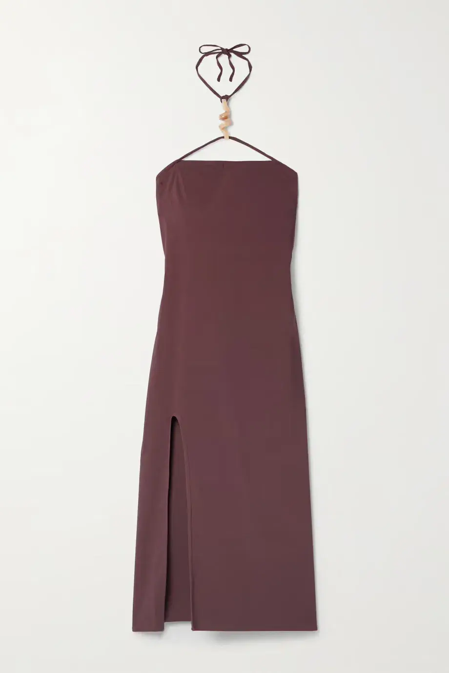 Cult Gaia Castila Embellished Halterneck Midi Dress Plum Size XS / Au 6 for rent on The Volte - main image
