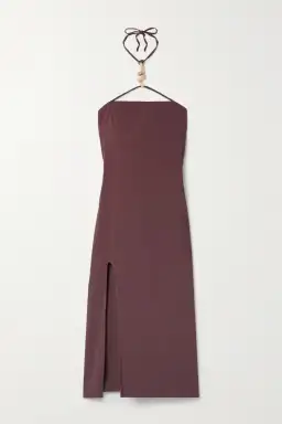 Cult Gaia Castila Embellished Halterneck Midi Dress Plum Size XS / Au 6 for rent on The Volte - image 4