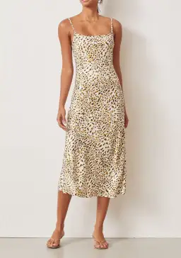 Bec & Bridge Catalonia Midi Dress Print Size 10