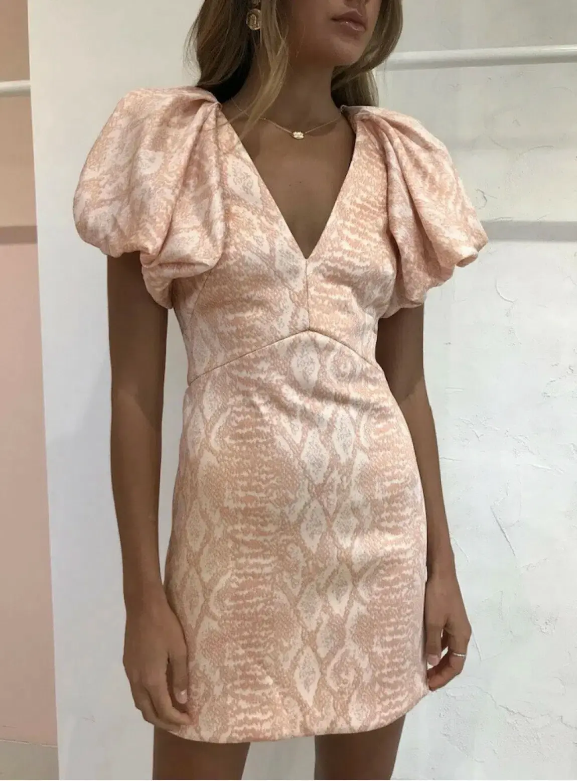 Acler Raven Dress Peach Size AU 12 - Image 2