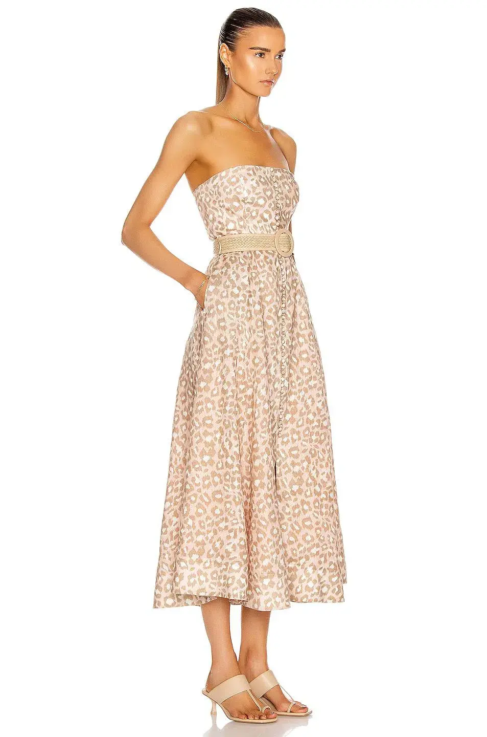 Zimmermann Carnaby Bustier Midi Dress Print Size 0P / AU 6P for rent on The Volte - main image