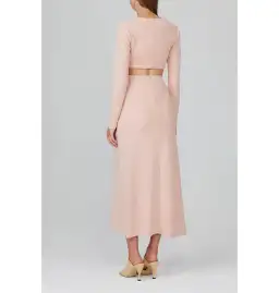 Acler Brighton Midi Dress Pink Size AU 10 for rent on The Volte - image 2
