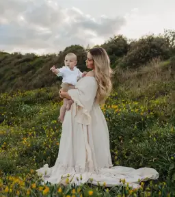 We Are Reclamation Ruffle Me Open Gown Beige Size 22 for rent on The Volte - image 7