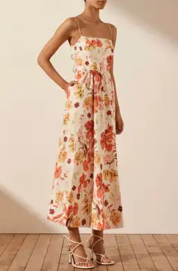 Shona Joy Kalani Low Open Back Midi Dress Floral Size 14 / XL for rent on The Volte - image 2
