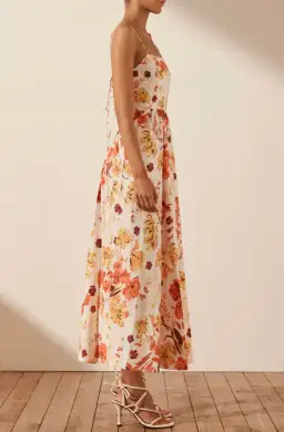 Shona Joy Kalani Low Open Back Midi Dress Floral Size 14 / XL for rent on The Volte - image 4