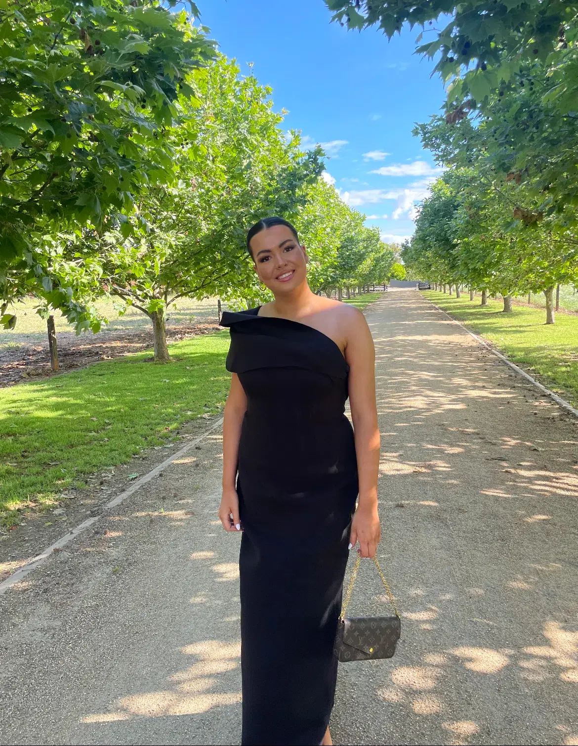 Rachel Gilbert Drew Gown Black Size 4 / AU 14 - Image 3