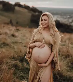 We Are Reclamation Dreams Like These Three Piece Gown in Mustard Size 22 for rent on The Volte - image 5