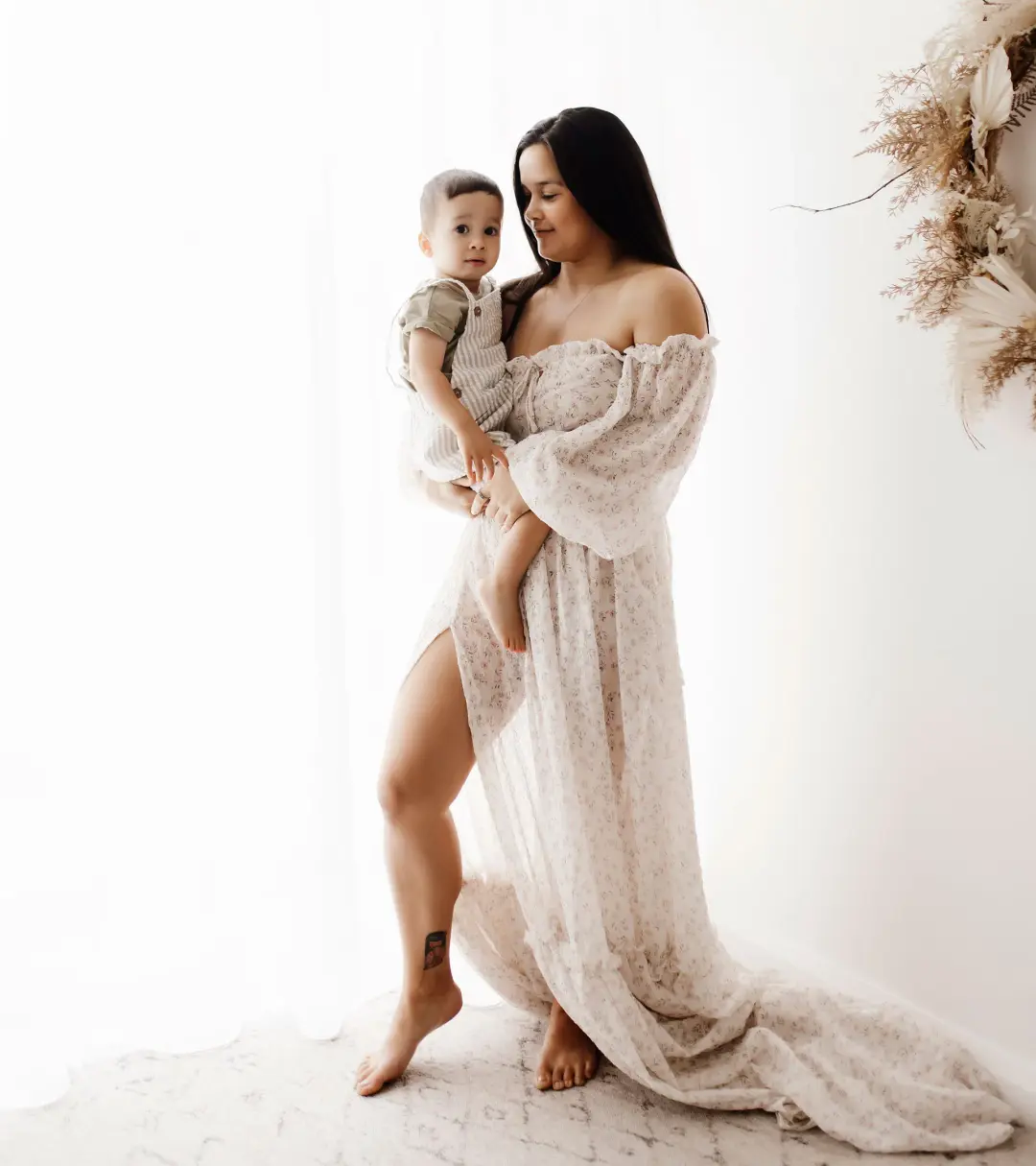 We Are Reclamation There’s Nothing Quite Like You Two Piece Gown in Floral Crinkle Size 22 for rent on The Volte - main image