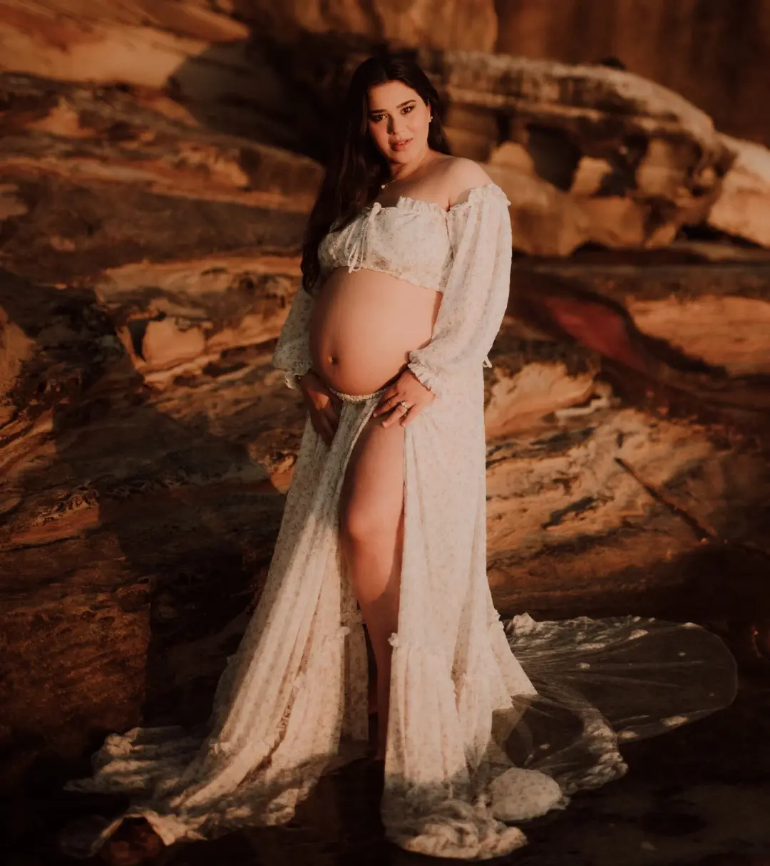 We Are Reclamation There’s Nothing Quite Like You Two Piece Gown in Floral Crinkle Size 22 for rent on The Volte - main image