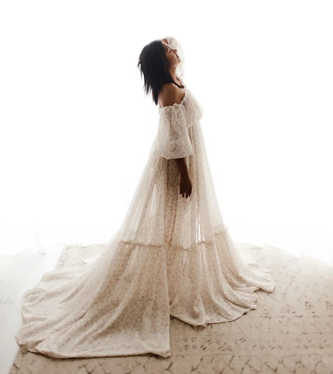 We Are Reclamation There’s Nothing Quite Like You Two Piece Gown in Floral Crinkle Size 22 for rent on The Volte - main image