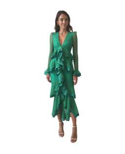 Nicola Finetti Maia Dress Green Size 8 for rent on The Volte - image 1