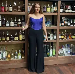 Zimmermann Tama Lace Up Corset Ultramarine Size 2/Au 12 for rent on The Volte - image 3