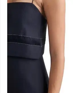 Dion Lee Float Slip Dress Navy Size AU 8