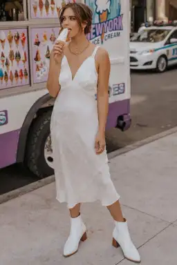 Spell Rosalie Jacquard Slip White Size M / AU 10 for rent on The Volte - image 1