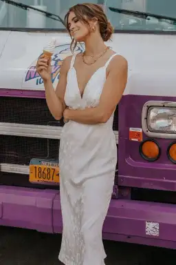 Spell Rosalie Jacquard Slip White Size M / AU 10 for rent on The Volte - image 2