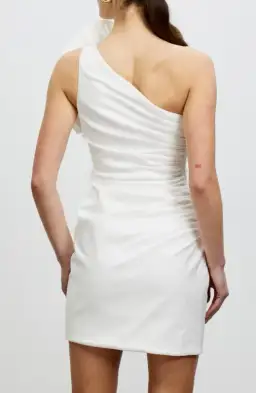 Rachel Gilbert Evana Mini Dress Ivory Size 2 / AU 10 for rent on The Volte - image 3