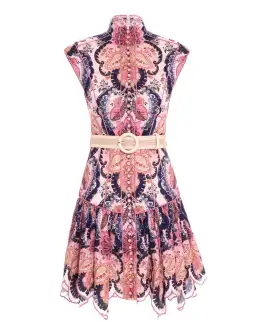 Zimmermann Laurel Flared Mini Dress Floral Size 3 / AU 14 for rent on The Volte - image 3