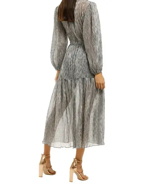 Bec & Bridge Nadine Midi Dress Black/White Size 12 for rent on The Volte - main image