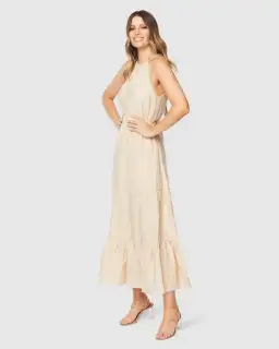 Pilgrim Aaliyah Midi Dress Sand Size 16 for rent on The Volte - image 3
