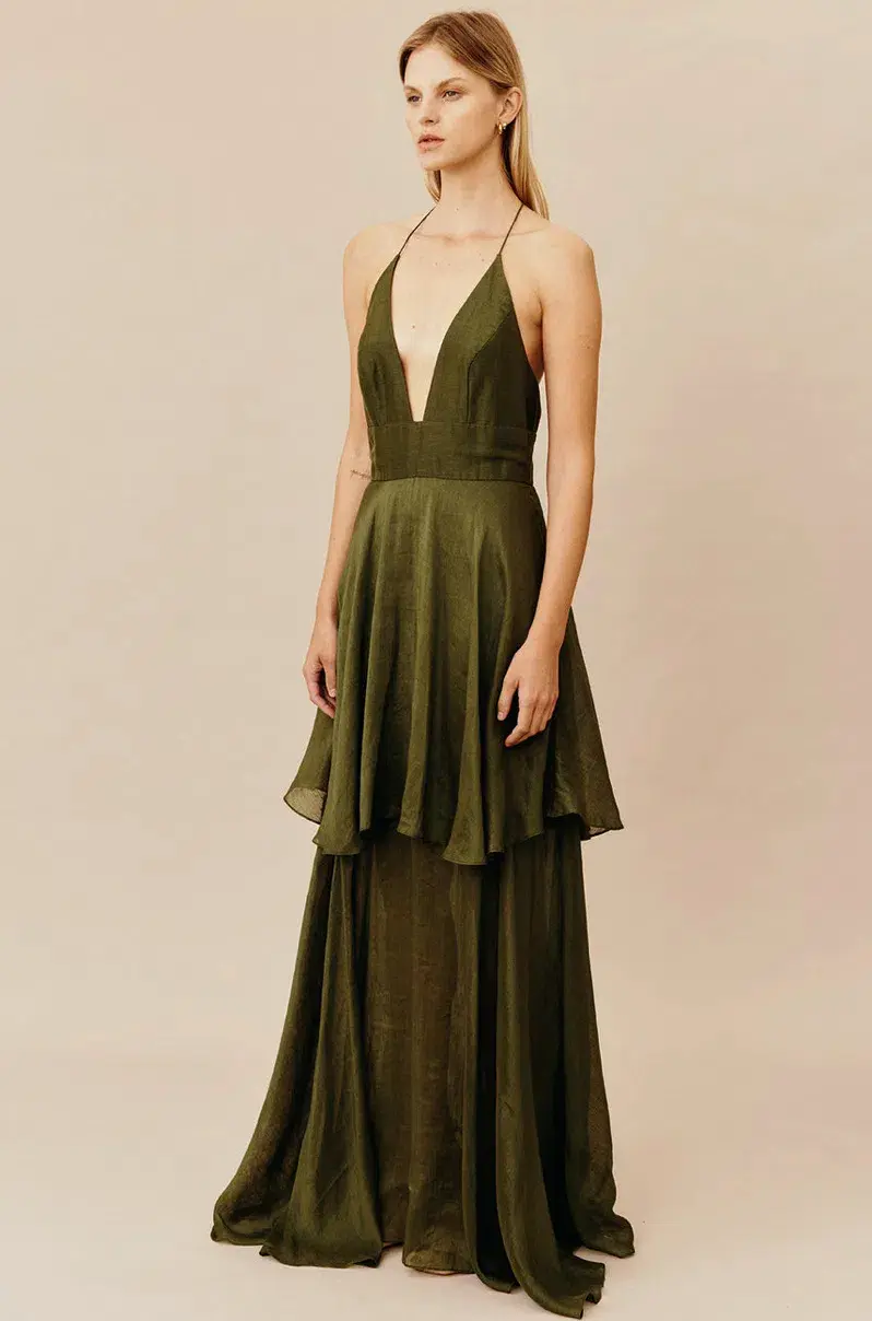 Ginger & Smart Eminence Gown Green Size 8 for rent on The Volte - main image