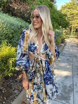 Zimmermann Aliane cut out short dress size 0