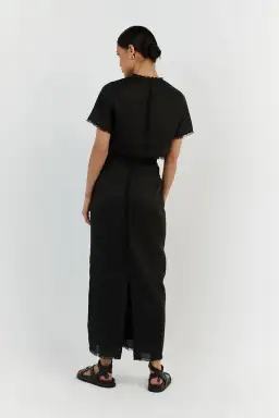 Dissh Georgie Linen Fringe Sets Black Size 12 for rent on The Volte - image 4