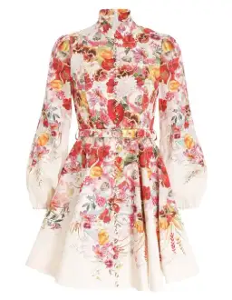 Zimmermann Wonderland Buttoned Mini Dress Floral Size 0/AU 8 for rent on The Volte - image 4