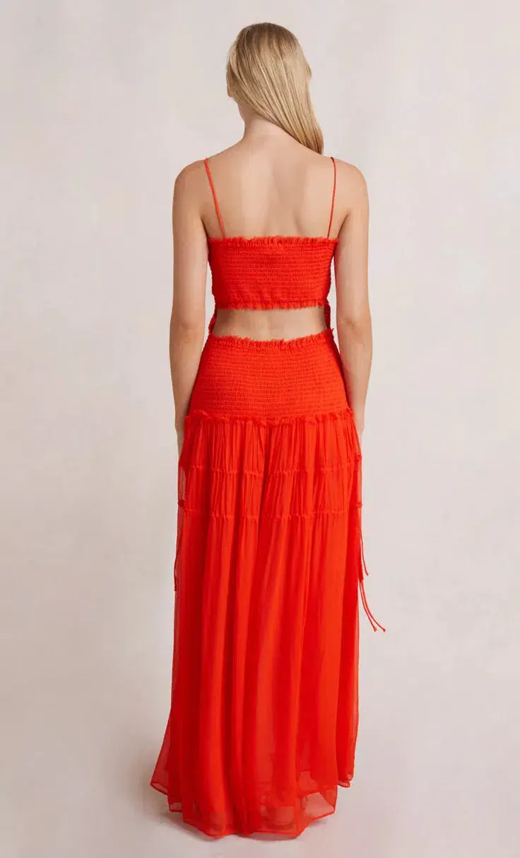 Bec & Bridge Charlotte Maxi Dress Red Size 10 for rent on The Volte - main image