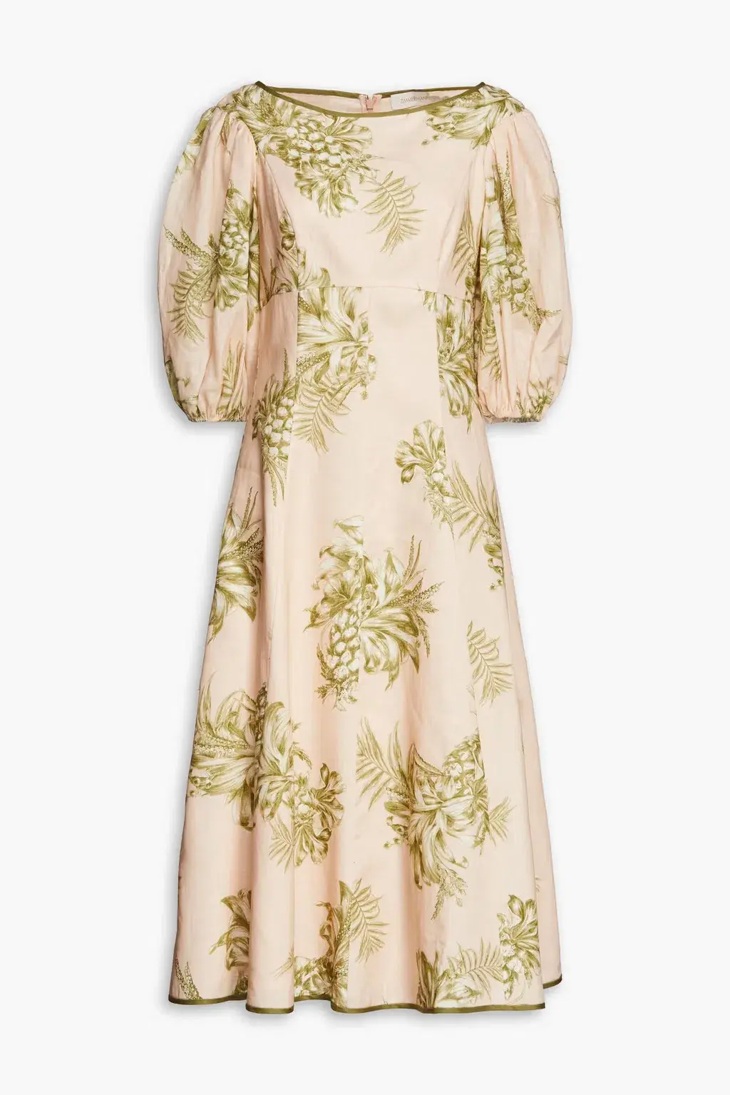 Zimmermann Linen Midi Dress Floral Size 3 / Au 14 - Image 2