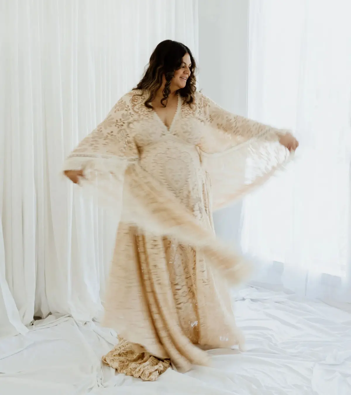 We Are Reclamation Magic Maker Gown Dark Ivory One Size - Image 12