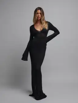 Bayse Brand Danita Maxi Dress Black Size M / 10 for rent on The Volte - image 1