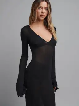 Bayse Brand Danita Maxi Dress Black Size M / 10 for rent on The Volte - image 2