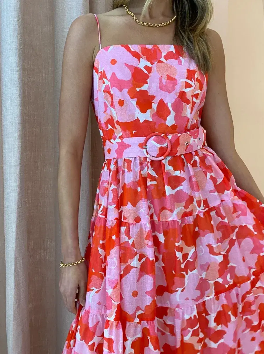 Steele Harper Dress in Camellia Size 10 for rent on The Volte - main image