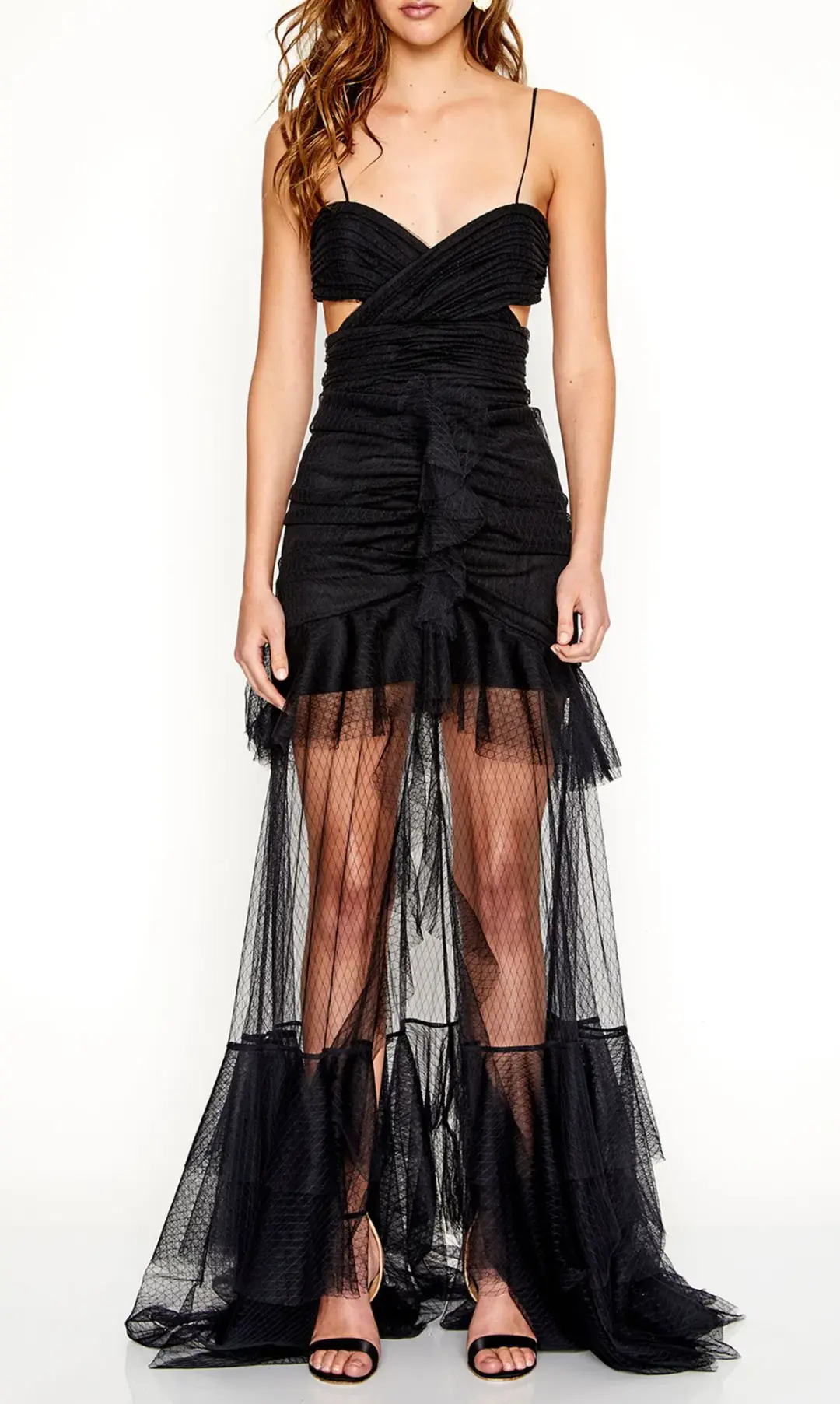Alice McCall The Only Exception Tulle Maxi Dress Black Size 10 for rent on The Volte - main image