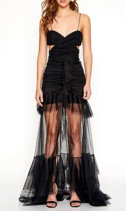 Alice McCall The Only Exception Tulle Maxi Dress Black Size 10 for rent on The Volte - image 1