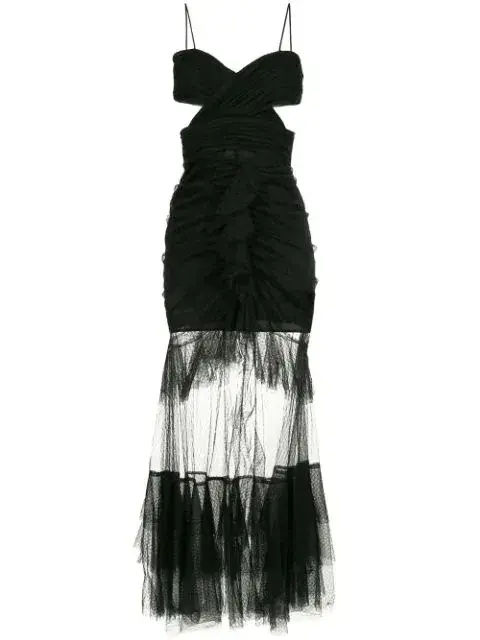 Alice McCall The Only Exception Tulle Maxi Dress Black Size 10 for rent on The Volte - main image