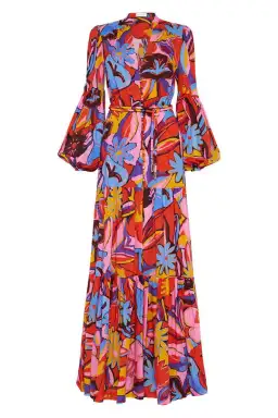 Rebecca Vallance Positano Kaftan Dress Multi Size 10 for rent on The Volte - image 3