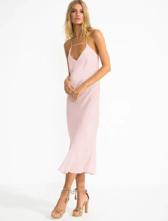 Suboo Amore Slip Dress in Sorbet Size 10 for rent on The Volte - main image