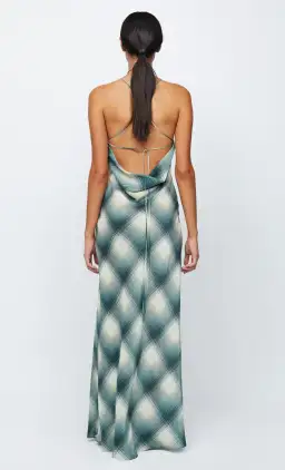 Bec & Bridge Edie Split Maxi Dress Teal Print Size 10 / M for rent on The Volte - image 3