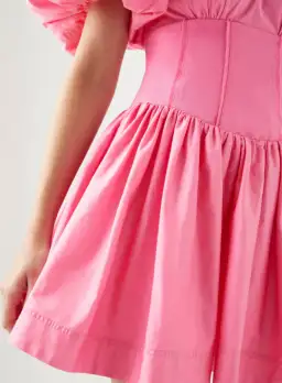 Aje Gianna Puff Sleeve Dress Pink Size AU 10 for rent on The Volte - image 4