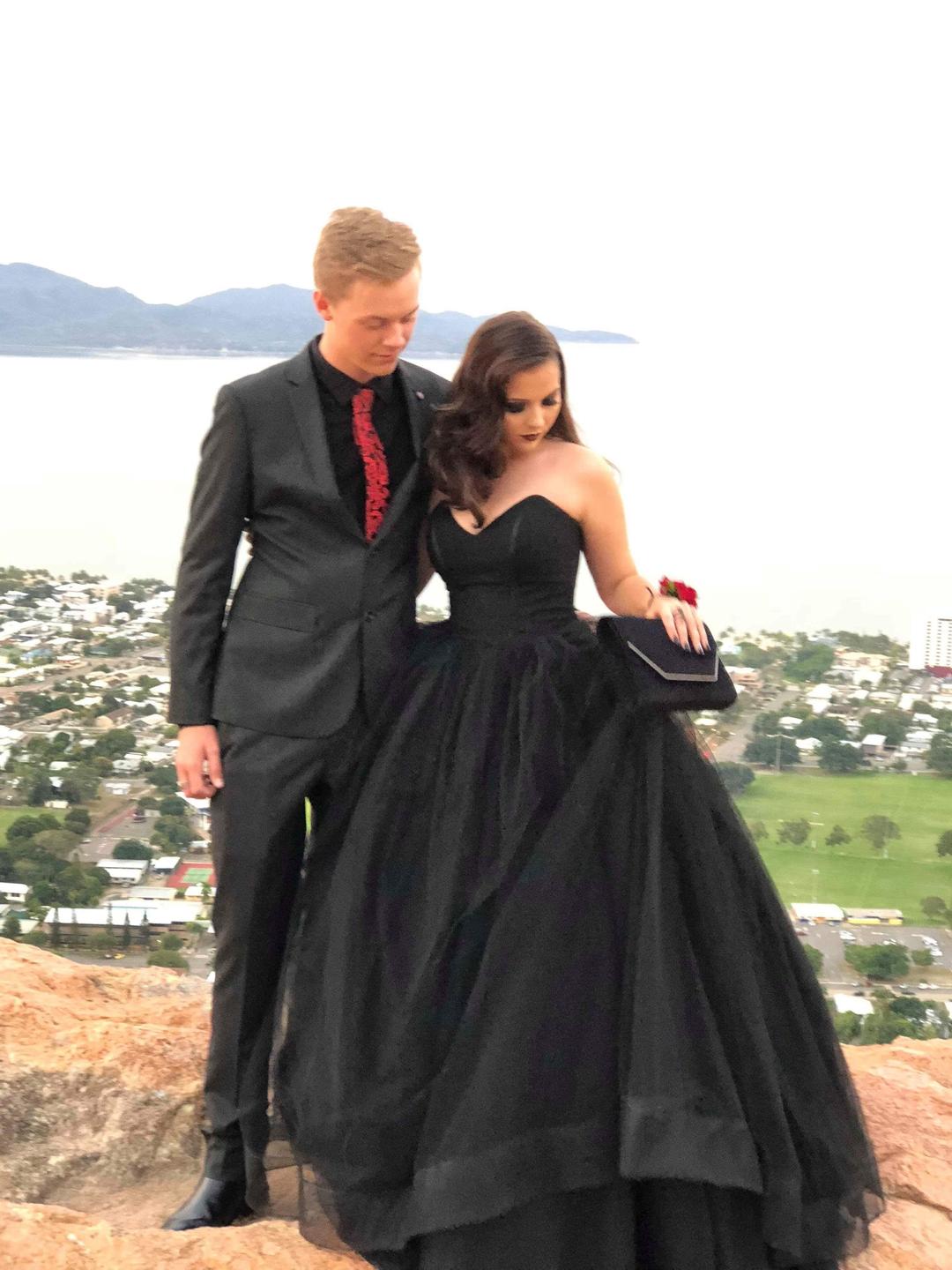 Beautiful Black Ball Gown One Size for rent on The Volte - main image
