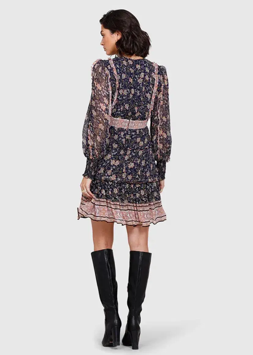 Ministry Of Style Navajo Short Dress Navy Size AU 8 for rent on The Volte - main image