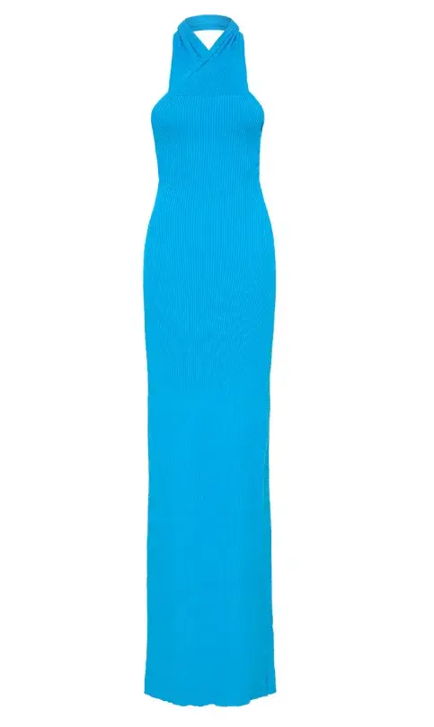 Henne Bambi Dress Cerulean Blue Size AU 10 for rent on The Volte - main image