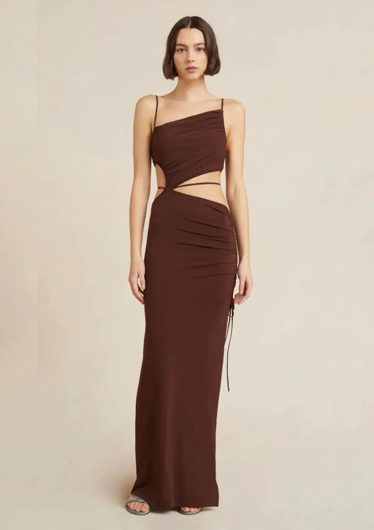 Bec & Bridge Dilkon Maxi Dress In Chocolate Size 8 - Image 1