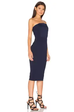 Misha Sanzana Strapless Dress Midnight Blue Size 10 for rent on The Volte - image 2