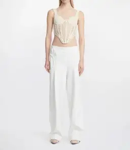 Dion Lee Crochet Corset Cream Size M / Au 10 for rent on The Volte - image 1