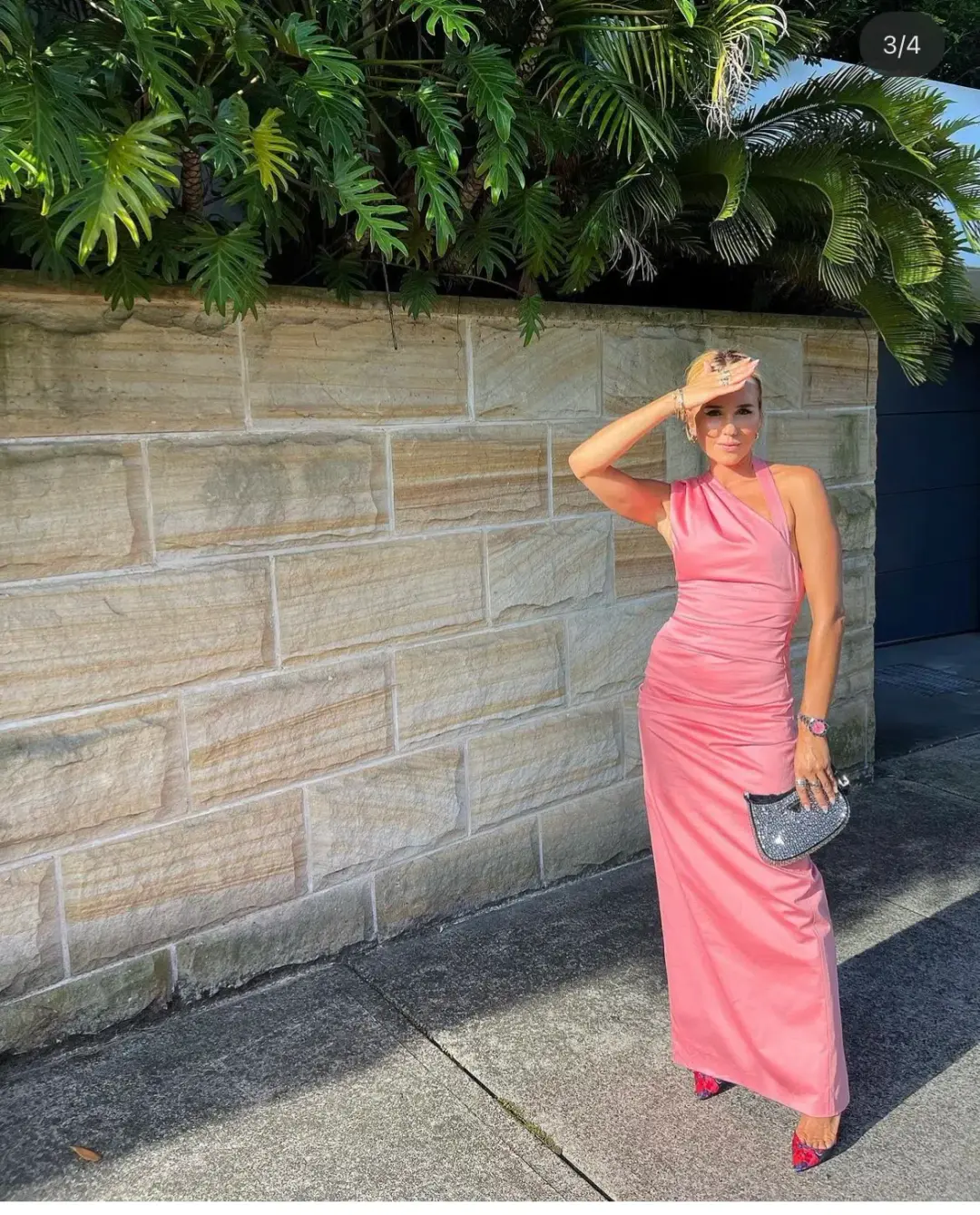 Sir the Label Giacomo Gathered Gown Pink Size 1/Au 8 for rent on The Volte - main image