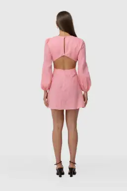 The Wolfgang Safi Linen Cut Out Dress Floss Size 10 for rent on The Volte - image 3