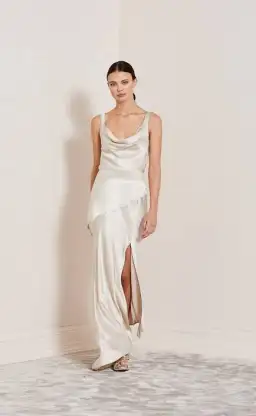 Bec & Bridge Moon Dance Cowl Dress Sand Size AU 6 for rent on The Volte - image 1